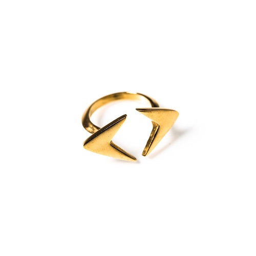 Double Arrow Ring Brass | 6
