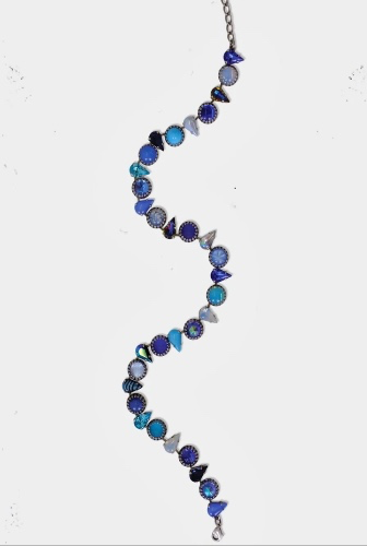 Layering Choker in Ocean (Silver)