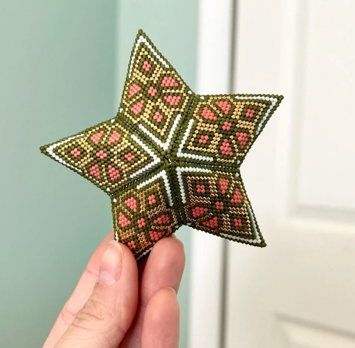 Petals 3D Beaded Star Pattern
