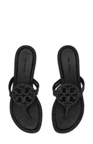 $300 Tory Burch MILLER PAVÉ KNOTTED SANDAL