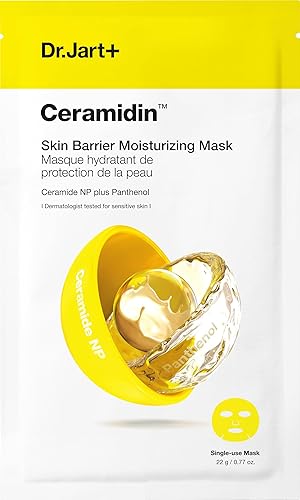 Dr.Jart+ Ceramidin™ Skin Barrier Moisturizing Face Mask | Sheet Mask | Korean Skin Care, 1 Pack - 1 Count (Pack of 1)