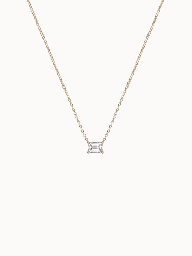 Emerald Diamond Pendant - 0.25ct