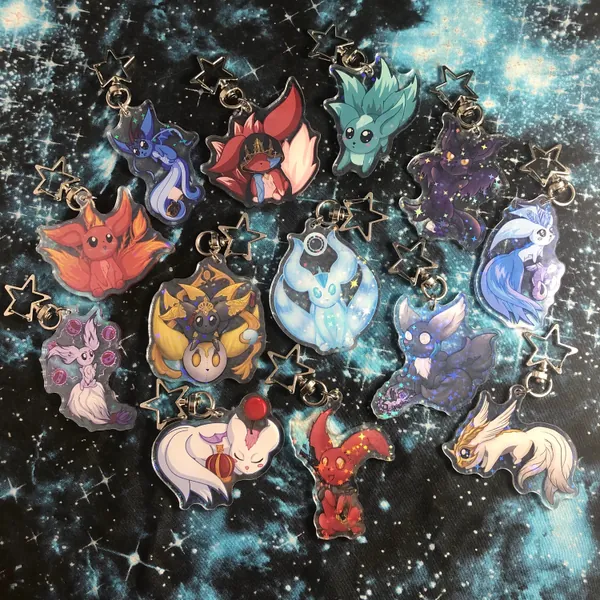 Final Fantasy XIV Carbuncle Acrylic Charm