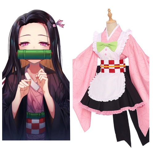 Demon Slayer Maid Nezuko Cosplay 