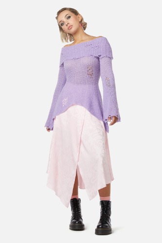 Unclear New World Knit Top | 20 / Purple
