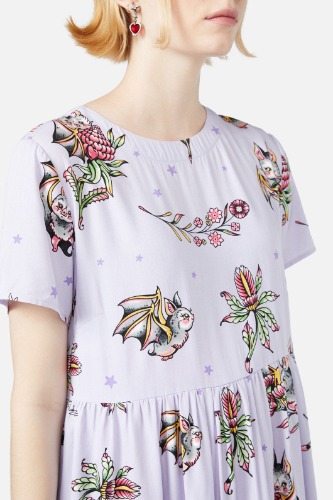 Fruity Bats Dress | 20 / Lilac