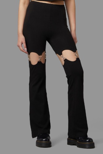 Jaywalker Cutout Pants | 20 / Black