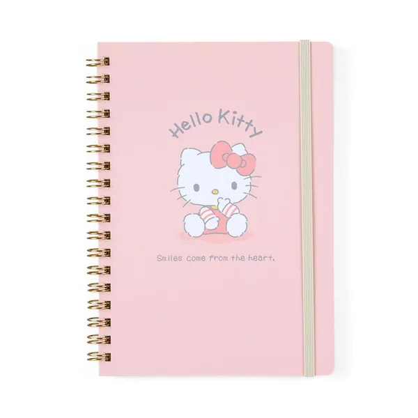 Hello Kitty Lined Notebook (Elastic Closure)