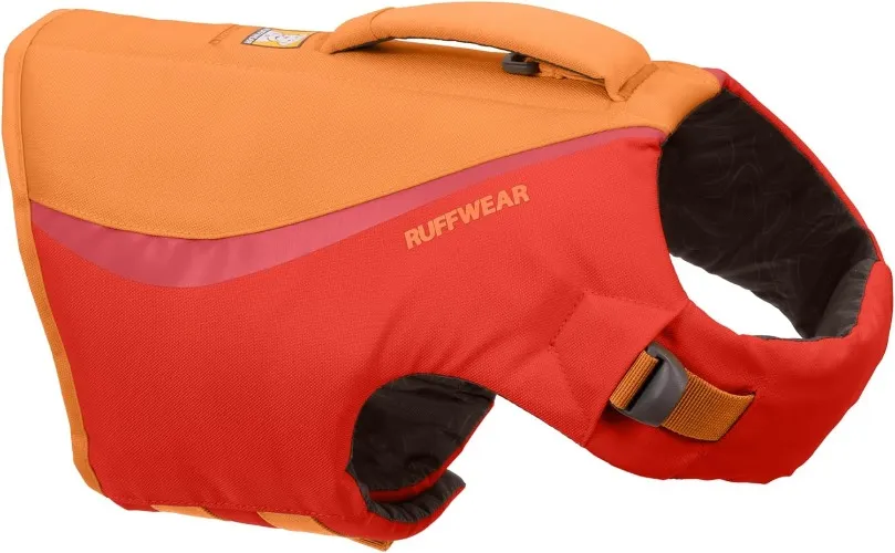 RUFFWEAR, Float Coat Dog Life Jacket, Swimming Safety Vest with Handle, Red Sumac, Small - Small Red Sumac