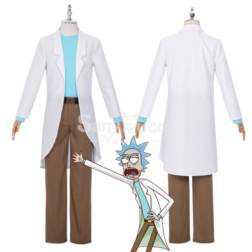 Anime Rick and Morty Cosplay Rick Cosplay Costume - L