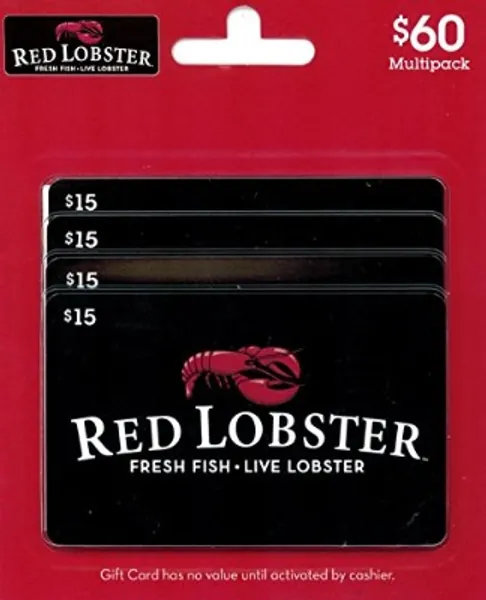 Red Lobster Gift Cards, Multipack of 4