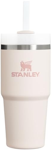 Stanley Quencher H2.0 FlowState Stainless Steel Vacuum Insulated Tumbler with Lid and Straw for Water, Iced Tea or Coffee - 14 oz - Rose Quartz 2.0