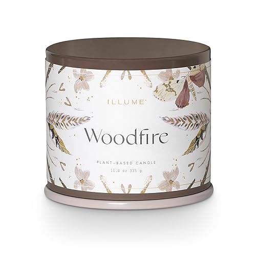 ILLUME Vanity Tin Candle, Woodfire - Woodfire - 11.8 oz. Tin