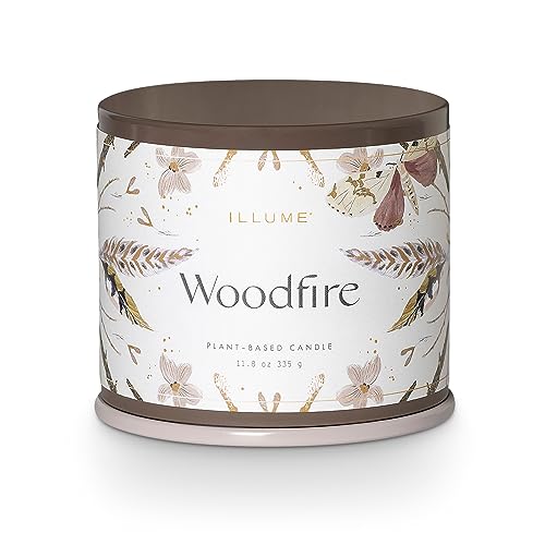 ILLUME Vanity Tin Candle, Woodfire, Signature 11.8 oz. - Woodfire - Signature 11.8 oz.