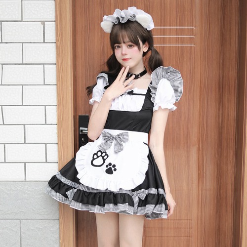 Cute Cat Paw Maid Lolita Dress 