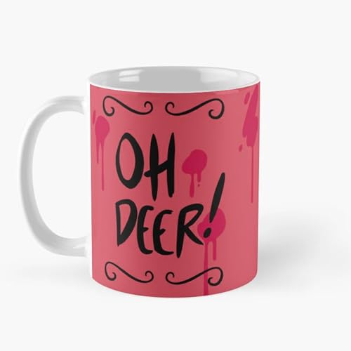 Generic White Mugs Alastor Ceramic Oh Collage Gifts 11oz 15oz Deer Classic Mug For Tea, Latte, Chocolate Or Coffee