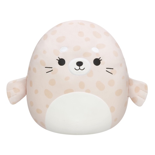 Squishmallows 14-Inch Beige Spotted Seal with White Belly Plush - Add Lilou to Your Squad, Ultrasoft Stuffed Animal Large Plush Toy, Official Kellytoy Plush - 