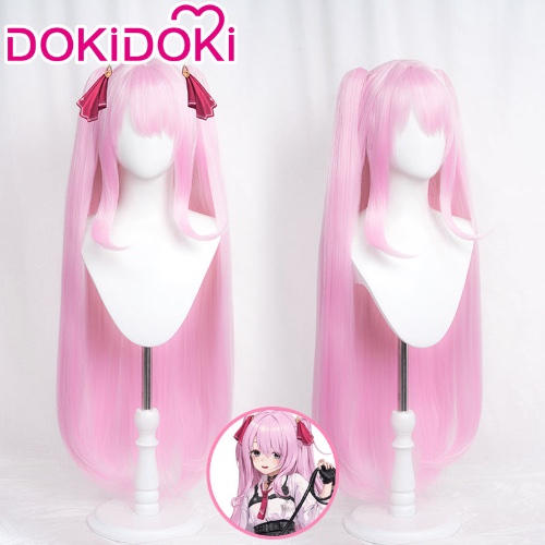 DokiDoki Game GODDESS OF VICTORY: NIKKE Cosplay Yuni Wig Long Straight Pink Hair | Yuni-PRESALE