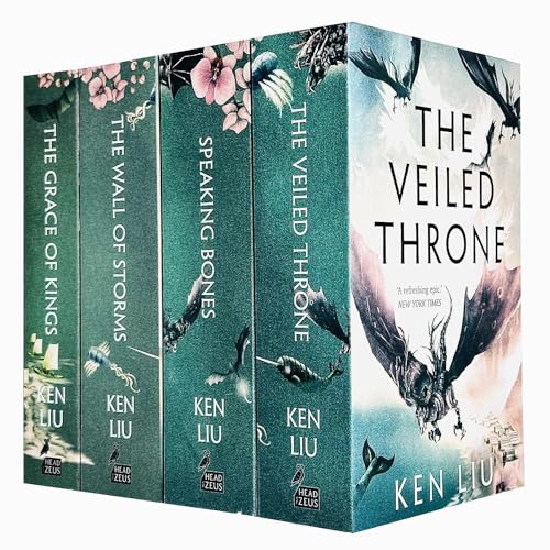The Dandelion Dynasty 4 Books Collection Set By Ken Liu (The Grace of Kings, The Wall of Storms, The Veiled Throne & Speaking Bones)