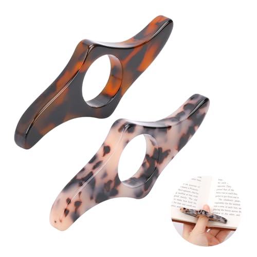 Book Holder for Reading in Bed, Handmade Thumb Book Page Holder Resin Book Holders for Reading Hands Free Book Opener Accessories Reading Gifts for Readers Bookworm Book Lovers Literary - Small