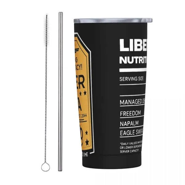 Helldivers 2 Mug Tumbler - Morning Cup Of Liber-Tea - 20oz Stainless Steel
