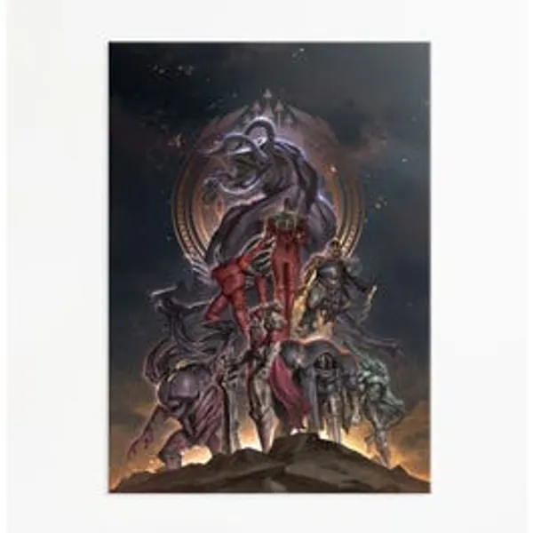 Raid Bosses Pantheon Displate by Gabriel Flauzino 