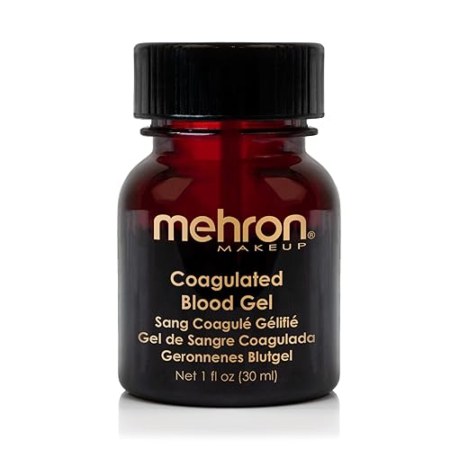 Mehron Makeup Coagulated Blood Gel | Fake Blood Makeup | SFX Makeup for Halloween 1 oz (30g)