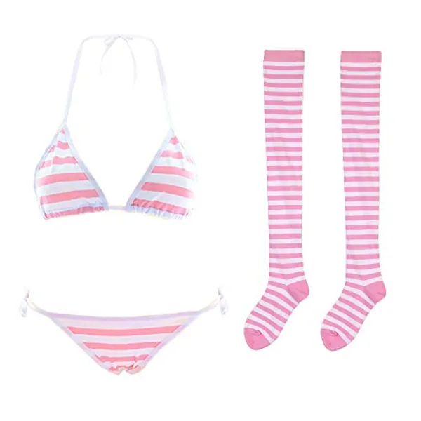 Cute Sexy Anime Lingerie Bra and Panty Set Lolita Cosplay Micro Underwear Suit Kawaii for Women