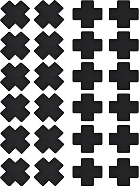 SATINIOR 15 Pairs Disposable Breast Covers Nipple Cover Self-adhesive Pasties Stickers, Cross Shape, Style Set 1, One Size
