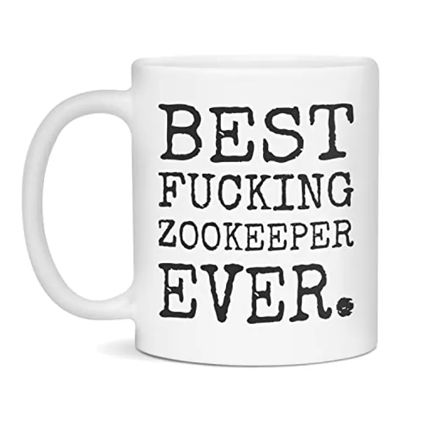 Best Zookeeper Ever Mug For Zookeeper, 11-Ounce White - White - 11oz