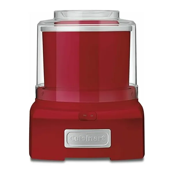 Cuisinart ICE-21RP1 1.5-Quart Frozen Yogurt, Ice Cream and Sorbet Maker, Double Insulated Freezer Bowl elminates the need for Ice and Makes Frozen Treats in 20 Minutes or Less, Red