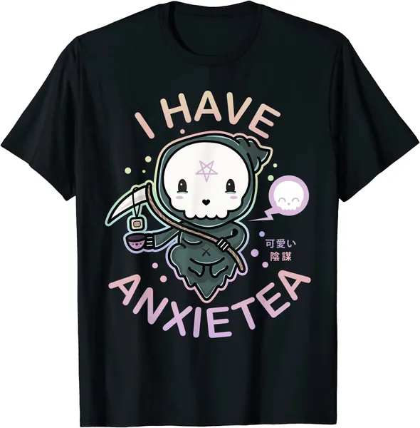 Pastel Goth I Have Anxiety - Kawaii Grim Tea Gift T-Shirt