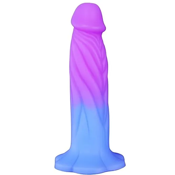 9'' Thick Silicone Realistic Dildo with Flower-shaped Suction Cup,2'' Wide Giant Colorful Dildo for Vaginal Anal Sex Play,No Balls Lifelike Penis Adult Dick Sex Toy for G-spot Prostate Orgasm (9 Inch) - 9 inches