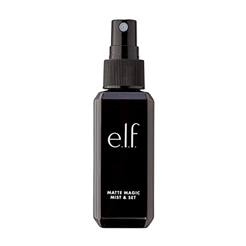 e.l.f., Matte Magic Mist & Set - Small, Lightweight, Long Lasting, Mattifying, Revitalizes, Controls Shine, Refreshes, Hydrates, All-Day Wear, 2.0 Fl Oz - 3.2 Ounce (Pack of 1)