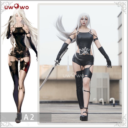Uwowo Game NieR:Automata Cosplay A2 Cosplay YoRHa Type A No.2 Cosplay Costume - S