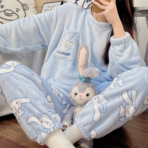 Fuzzy Cinna Pajama Set - XL