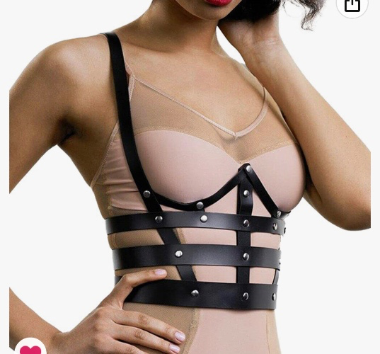 Amazon.com: MEACOBRY Leather Elasticity Bra Harness, Sexy Strappy Lingerie Body Suspender Bondage Chest Belt for Women and Girls : Clothing, Shoes & Jewelry