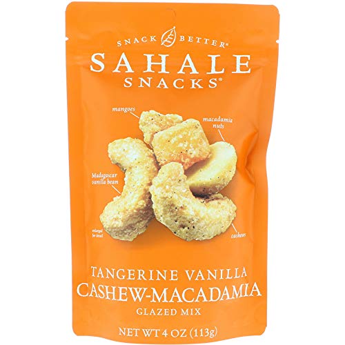 Glazed Mix, ,Tangerine Vanilla Cashew-Macadamia,, 4 oz- pack of 2 - Vanilla - 4 Ounce (Pack of 2)