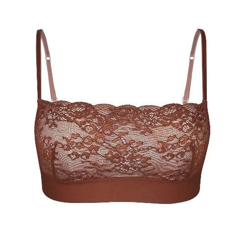Wild Lace Bralette Salted Caramel - M / Salted Caramel
