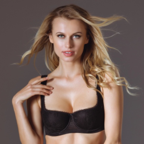 Lavinia Mia Balcony Bra | 38F Black