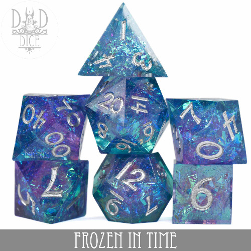 Frozen In Time Handmade Dice Set