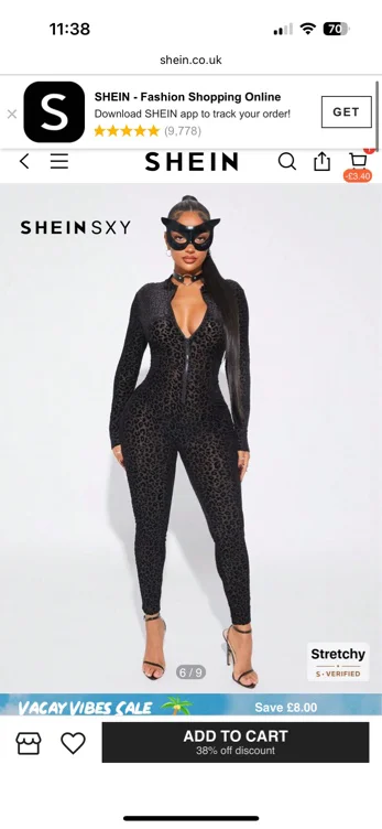 SHEIN SXY Fall Women Clothes;Leopard Print Sheer Jumpsuit, Sexy Flocked Stretch Jumpsuit For Halloween/Nightclub/Party;Deep V Sexy