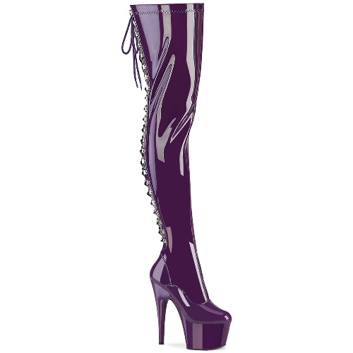Purple Thigh Boots (7” Adore-3063)