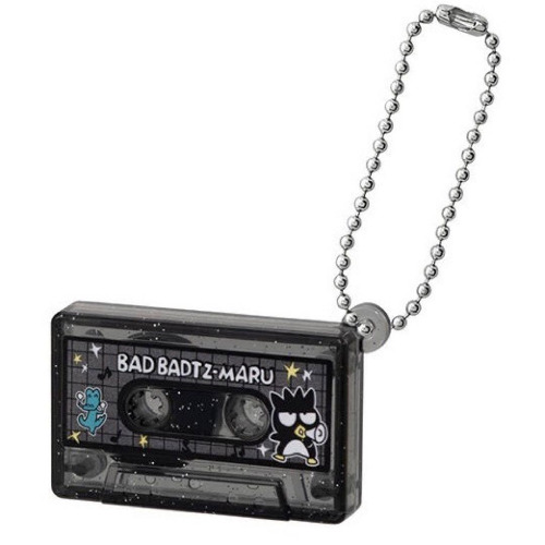 Sanrio Characters Cassette Tape Mini Charm Keychain Bad Badtz-Maru 2024 New