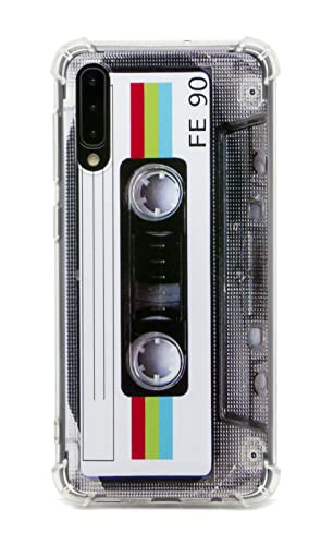 FAteamll Case for Galaxy A50,with Reinforced Corners TPU Soft Bumper Retro Cassette Tape Case Compatible with Samsung Galaxy A50 / A50s / A30s (2019)
