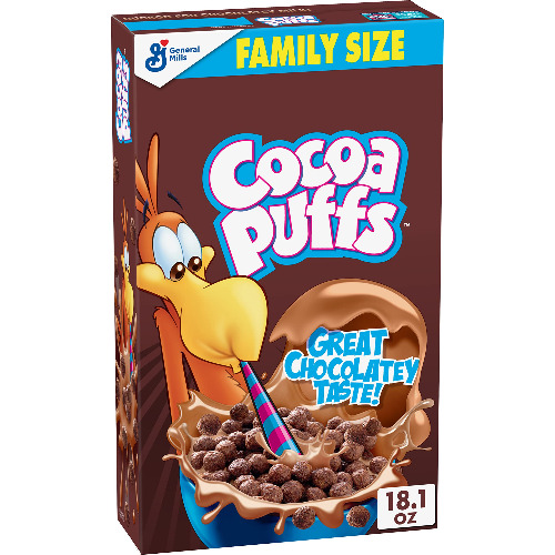 Cocoa Puffs, Chocolate Cereal with Whole Grains, 18.1 oz - 18.1 Ounce (Pack of 1)