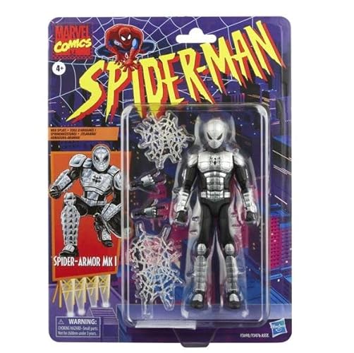 Marvel Legends Retro Vintage Collection 6" Figure Spider-Man & X-Men (Spider Armor MK1)