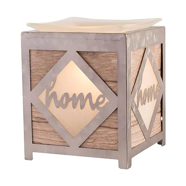 Scentsationals Wax Melt Warmer, Wax Warmer for Scented Wax Melts - Wooded Home - Candle Wax Melter for Fragrance Cubes and Tarts