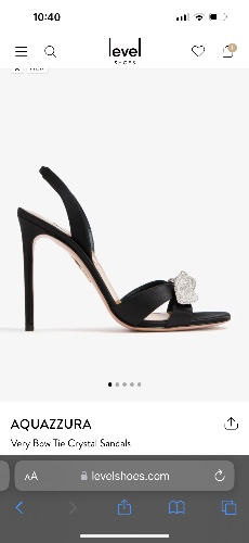 Aquazurra crystal sandals 