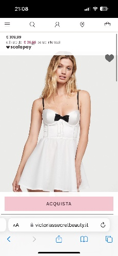 Sottoveste Con Bustino E Fiocco | Victoria's Secret Italia